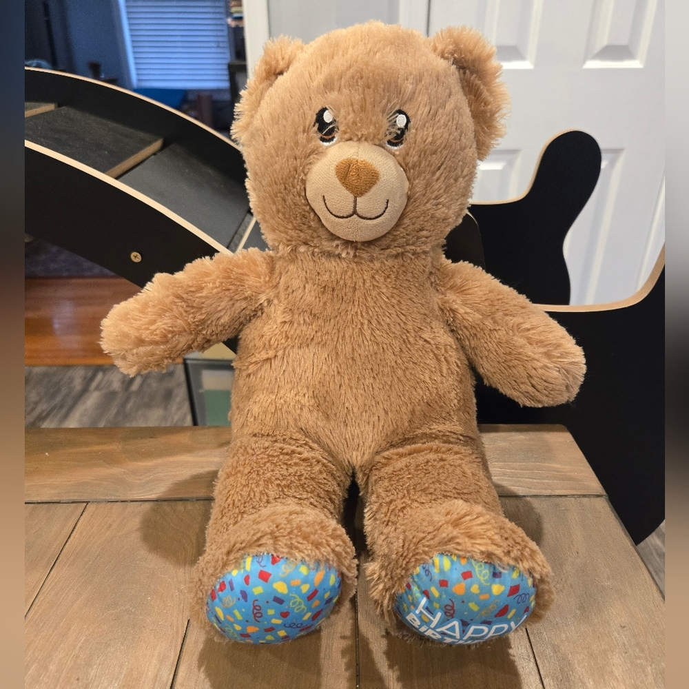 Happy Birthday Brown Build A Bear Teddy Plush Toy